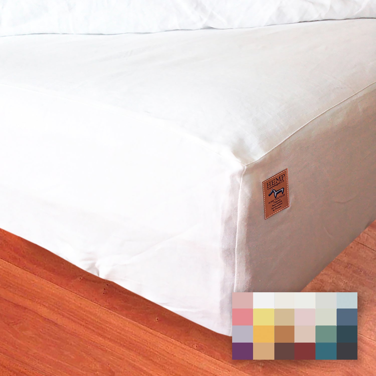 Hemp Copenhagen Co. Fitted Sheet 100% Hemp | Custom colour, measures & details