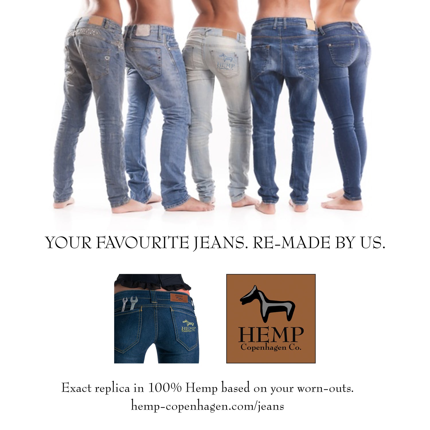 Hemp Copenhagen Co. Your Favourite Jeans, re-made in 100% Hemp