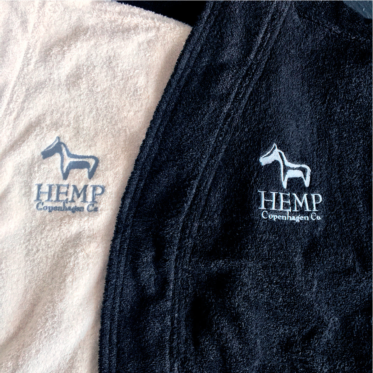 Hemp Copenhagen Co. Bathrobe 100% Hemp Black (GOTS)