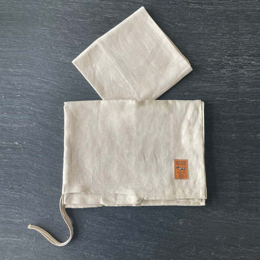 Hemp Copenhagen Co. Bed linen Toddler 100% Hemp White or Natural Grey