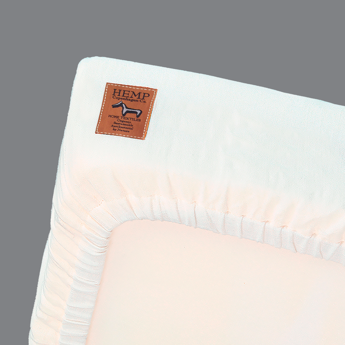 Hemp Copenhagen Co. Fitted sheet Toddler 100% Hemp White or Natural Grey