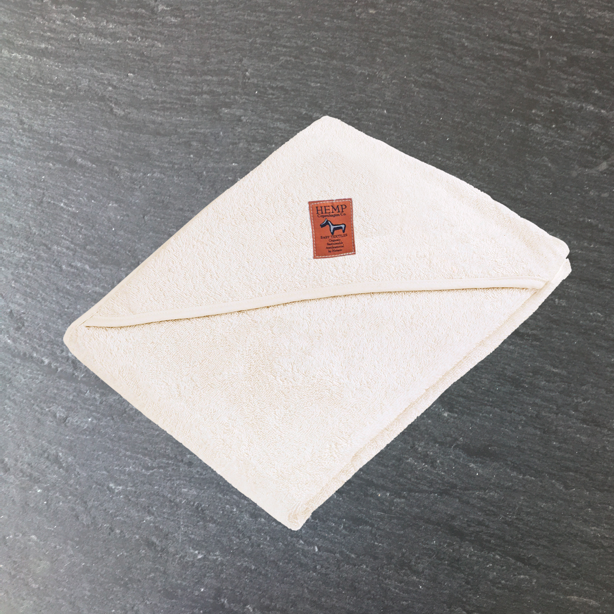 Hemp Copenhagen Co. Hooded towel 100% Hemp Black (GOTS)