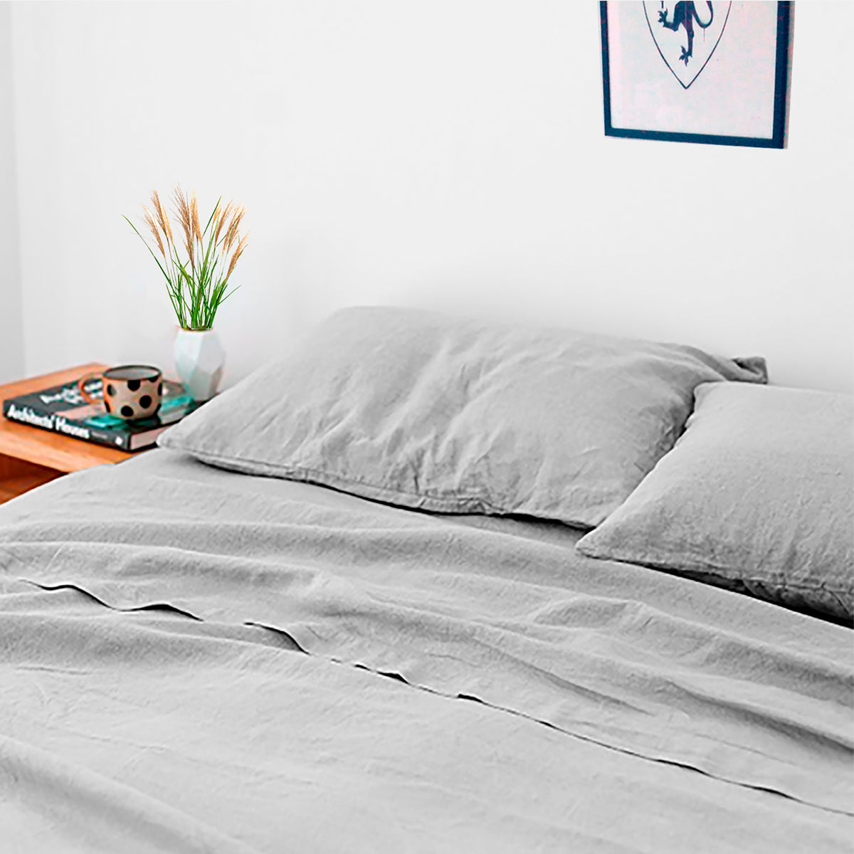Hemp Copenhagen Co. Bed linen 100% Hemp Standard, White or Natural Grey