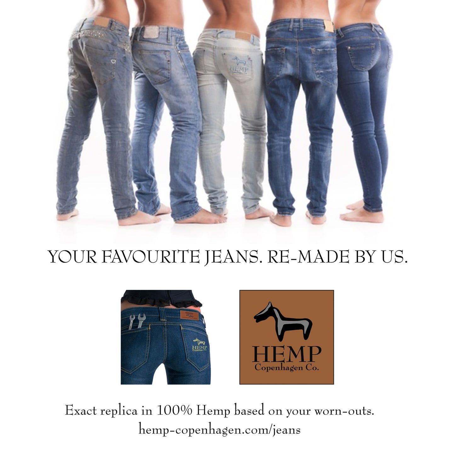 Hemp Copenhagen Co. Your Favourite Jeans, re-made in 100% Hemp