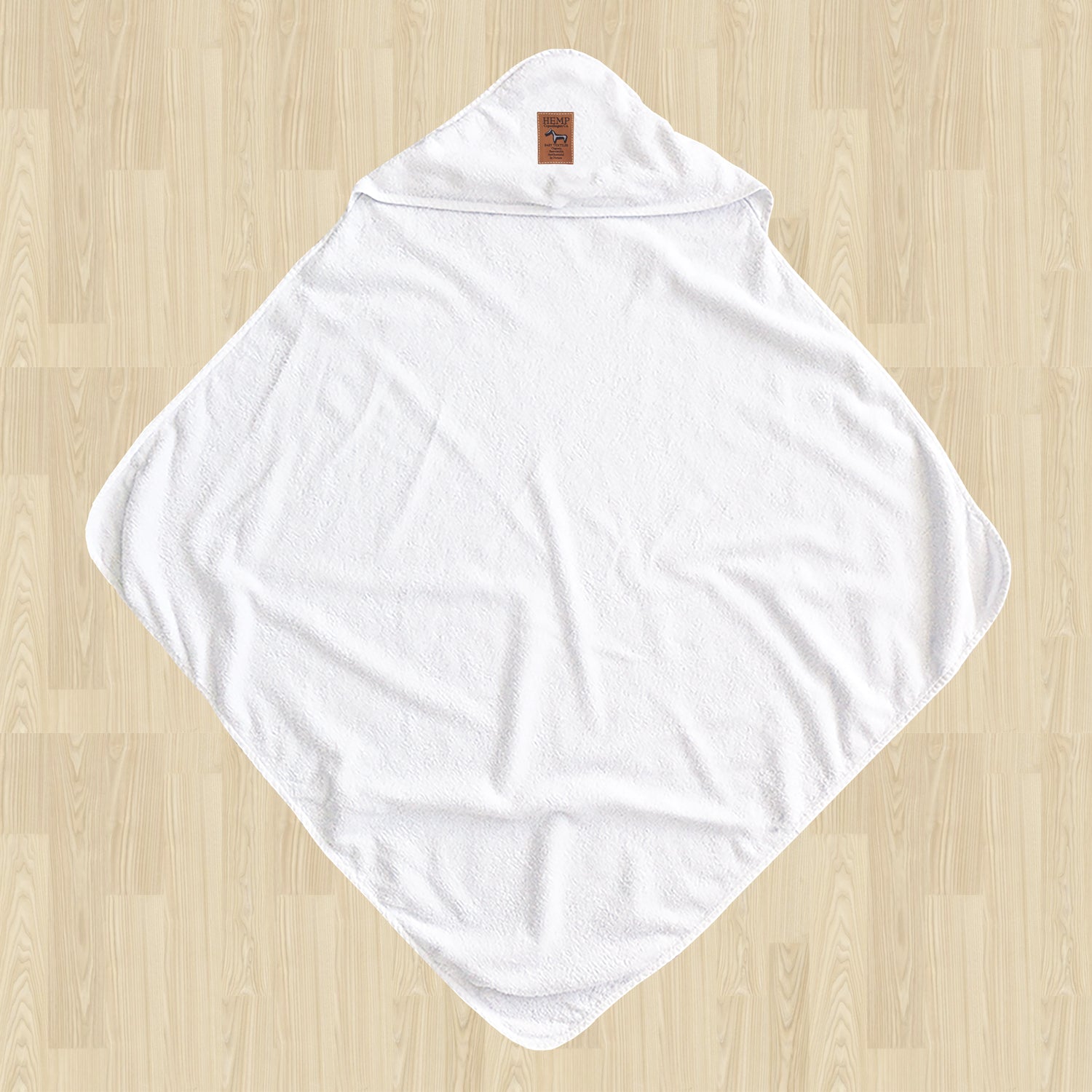 Hemp Copenhagen Co. Hooded towel 100% Hemp Natural White