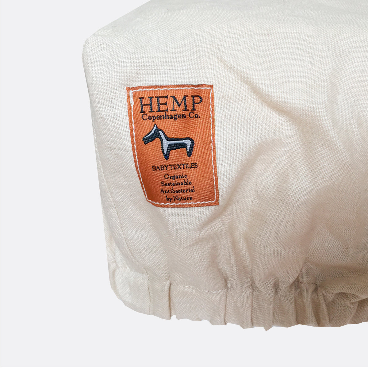 Hemp Copenhagen Co. Fitted sheet Baby 100% Hemp White or Natural Grey